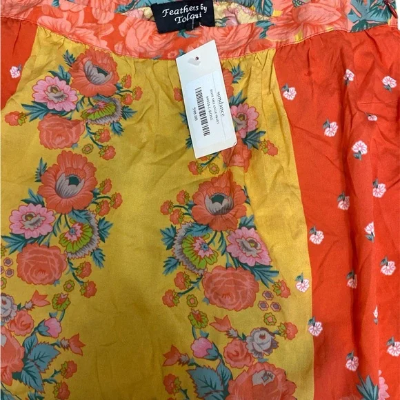 Sundance Floral Maxi Dress in Orange and Yellow - Picture 2 of 3
